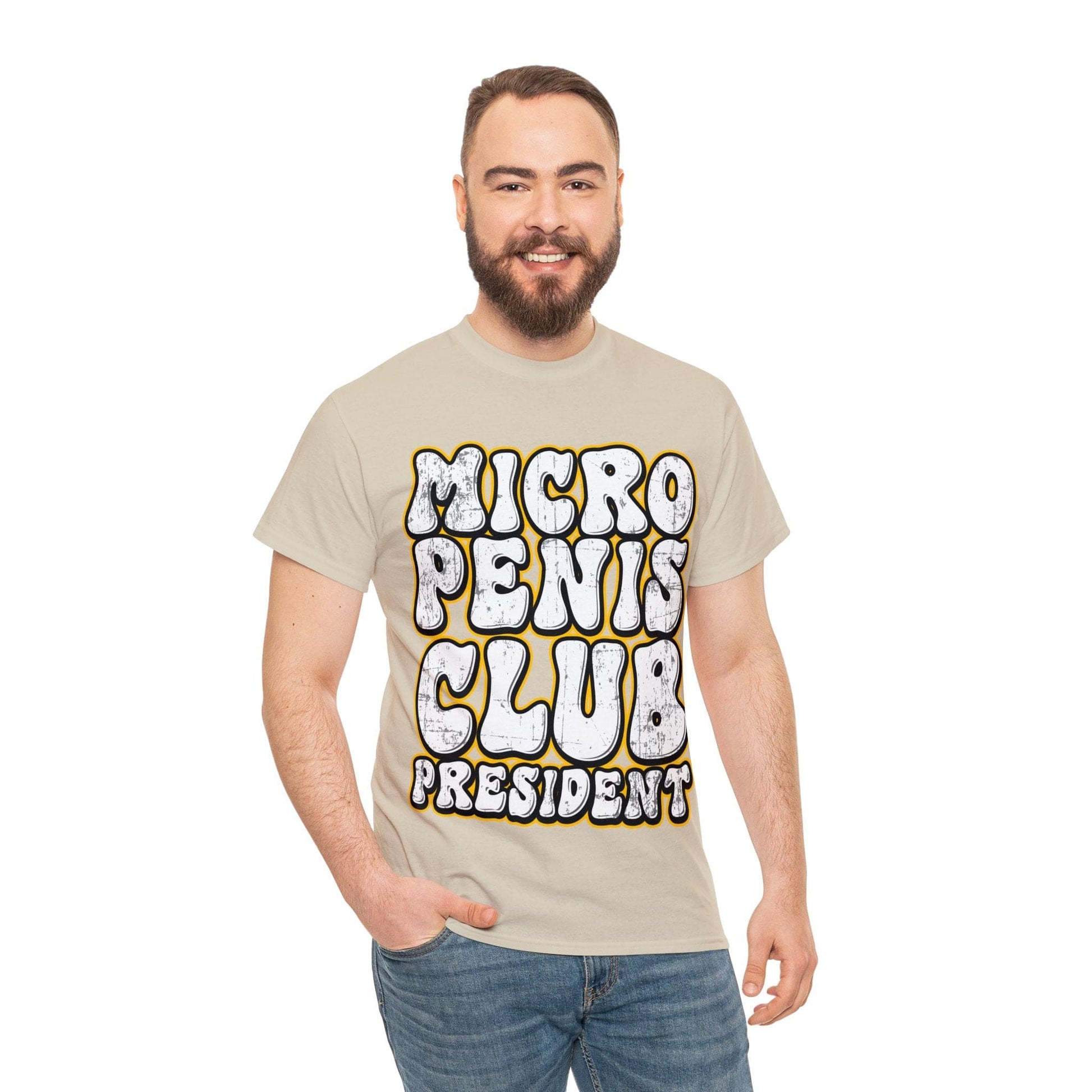 Micro Penis Club President  Graphic Tee Graphic Tees Australia Graphic T-Shirt Australia -  Cool Graphic T-Shirts Online -  Micro Penis Club President T-Shirt | Rude & Offensive T-Shirts