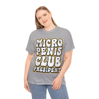 Micro Penis Club President  Graphic Tee Graphic Tees Australia Graphic T-Shirt Australia -  Cool Graphic T-Shirts Online -  Micro Penis Club President T-Shirt | Rude & Offensive T-Shirts