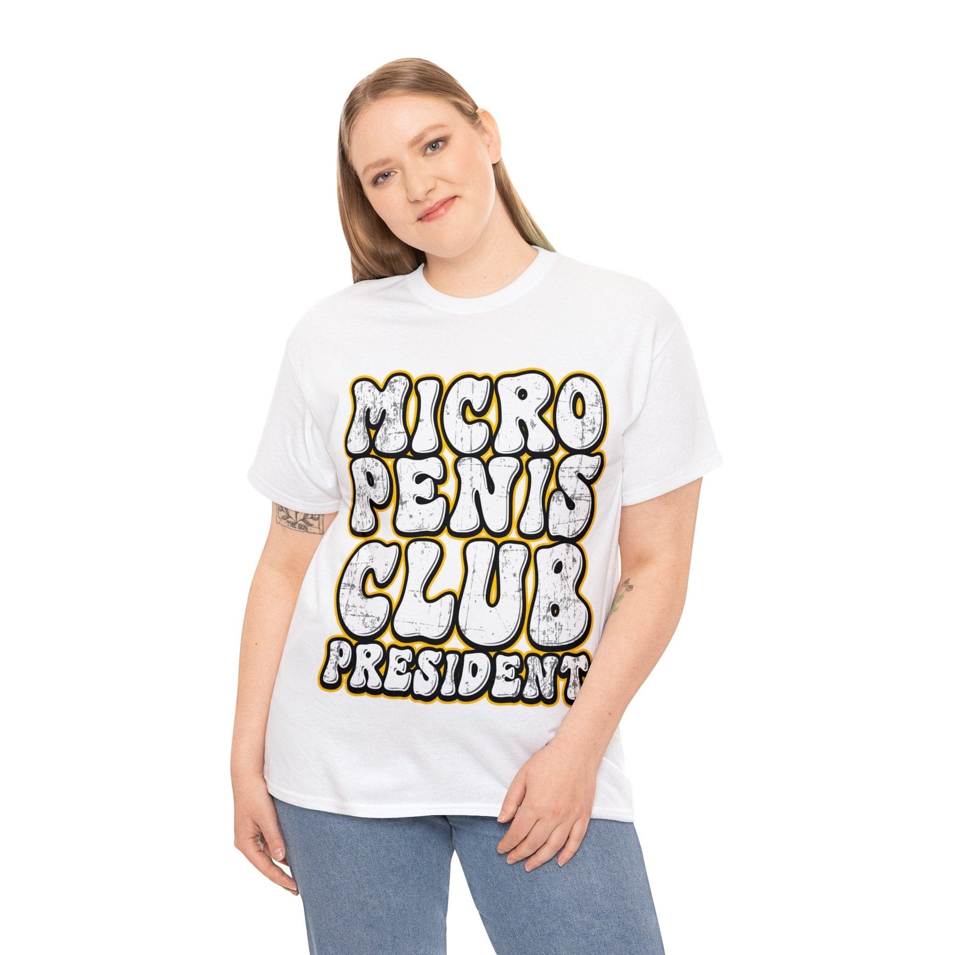 Micro Penis Club President  Graphic Tee Graphic Tees Australia Graphic T-Shirt Australia -  Cool Graphic T-Shirts Online -  Micro Penis Club President T-Shirt | Rude & Offensive T-Shirts