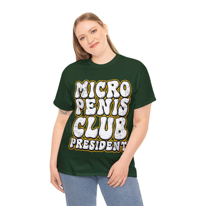 Micro Penis Club President  Graphic Tee Graphic Tees Australia Graphic T-Shirt Australia -  Cool Graphic T-Shirts Online -  Micro Penis Club President T-Shirt | Rude & Offensive T-Shirts