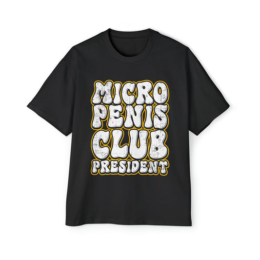 Micro Penis Club President Oversized Tee Graphic Tees Australia Black / S Graphic T-Shirt Australia -  Cool Graphic T-Shirts Online - 