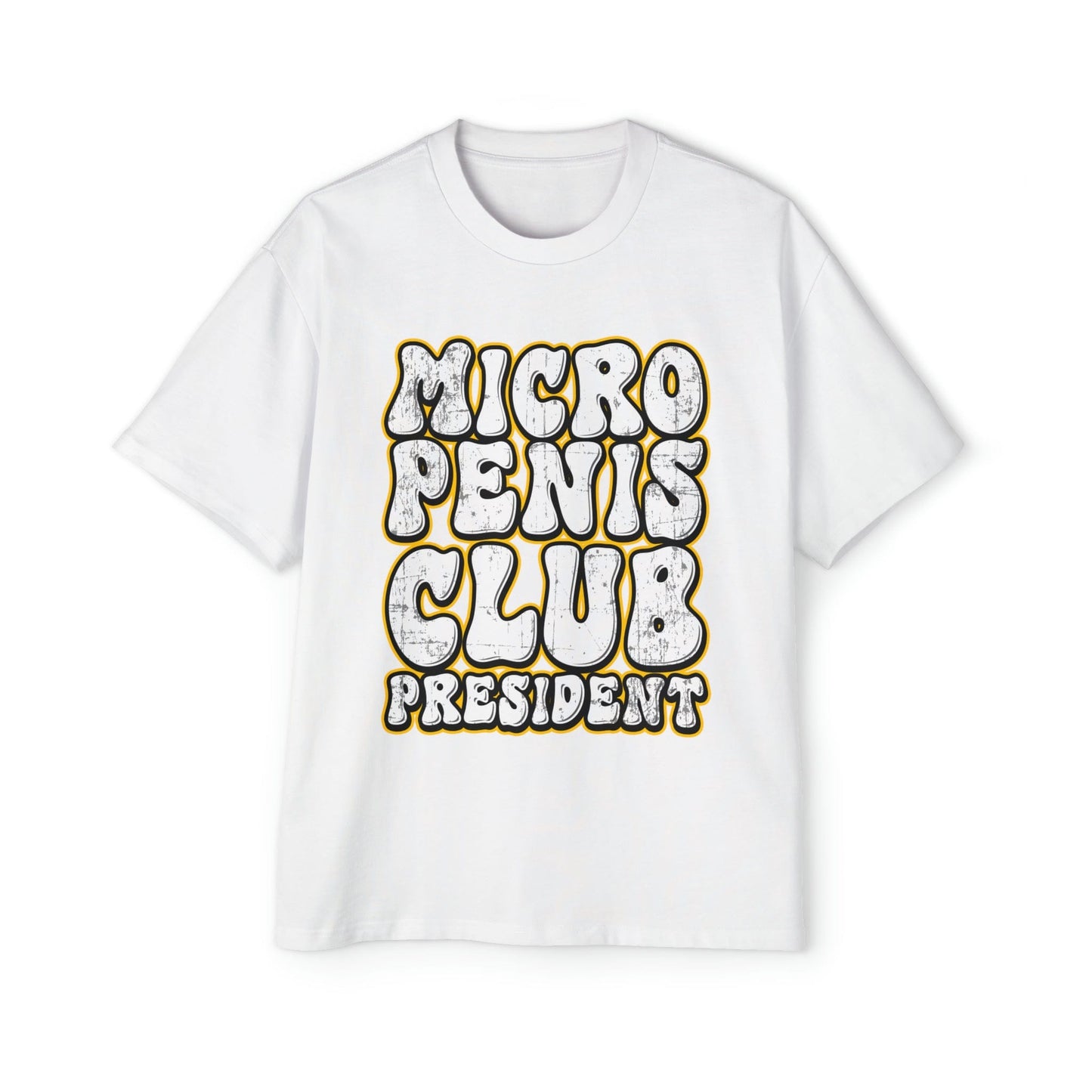 Micro Penis Club President Oversized Tee Graphic Tees Australia White / S Graphic T-Shirt Australia -  Cool Graphic T-Shirts Online - 