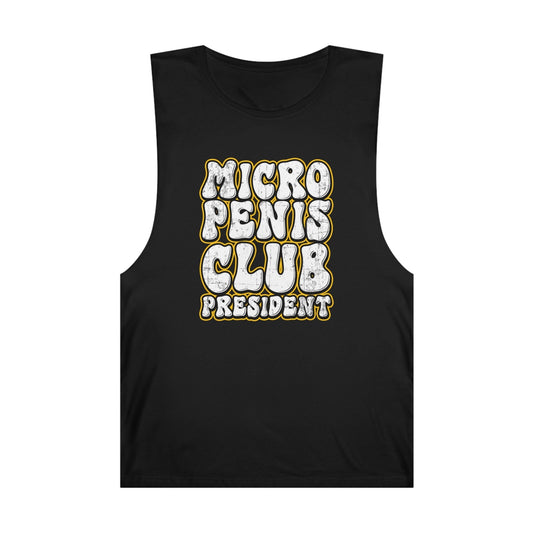 Micro Penis Club President Tank Top Graphic Tees Australia Black / XS Graphic T-Shirt Australia -  Cool Graphic T-Shirts Online - 