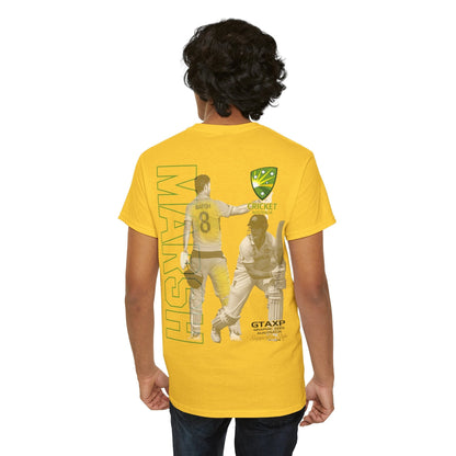 Mitch Marsh T20 World Cup Graphic Tee Graphic Tees Australia Graphic T-Shirt Australia -  Cool Graphic T-Shirts Online -  Mitch Marsh T20 World Cup T-Shirt | Cricket Australia Merchandise