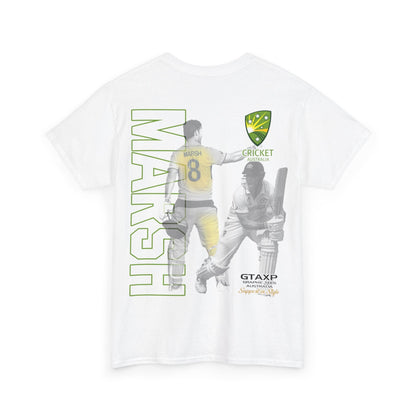 Mitch Marsh T20 World Cup Graphic Tee Graphic Tees Australia Graphic T-Shirt Australia -  Cool Graphic T-Shirts Online -  Mitch Marsh T20 World Cup T-Shirt | Cricket Australia Merchandise