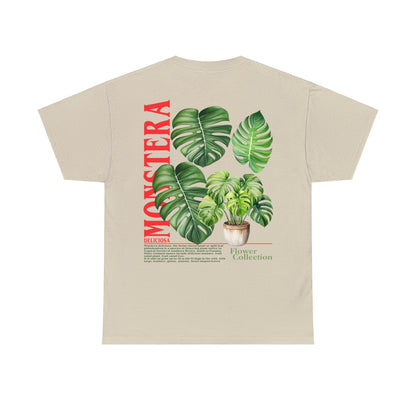 Monstera Graphic Tee Graphic Tees Australia Sand / S Graphic T-Shirt Australia -  Cool Graphic T-Shirts Online -  Monstera Graphic Tee | Cool Graphic T-Shirts Online Australia