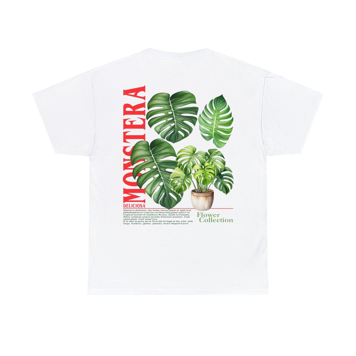 Monstera Graphic Tee Graphic Tees Australia White / S Graphic T-Shirt Australia -  Cool Graphic T-Shirts Online -  Monstera Graphic Tee | Cool Graphic T-Shirts Online Australia