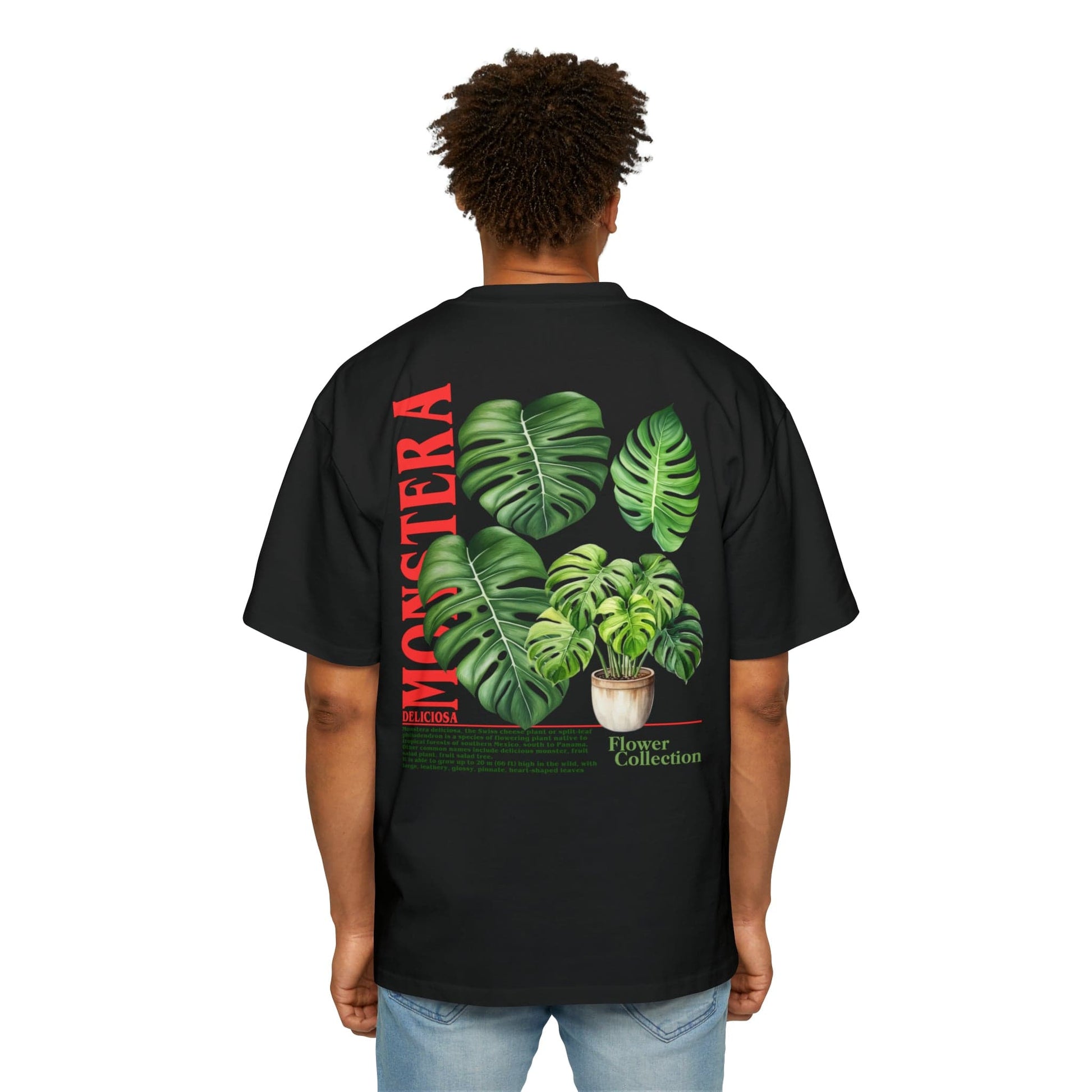 Monstera Oversized Tee Graphic Tees Australia Graphic T-Shirt Australia -  Cool Graphic T-Shirts Online -  Monstera Oversized Tee | Cool Graphic T-Shirts Online