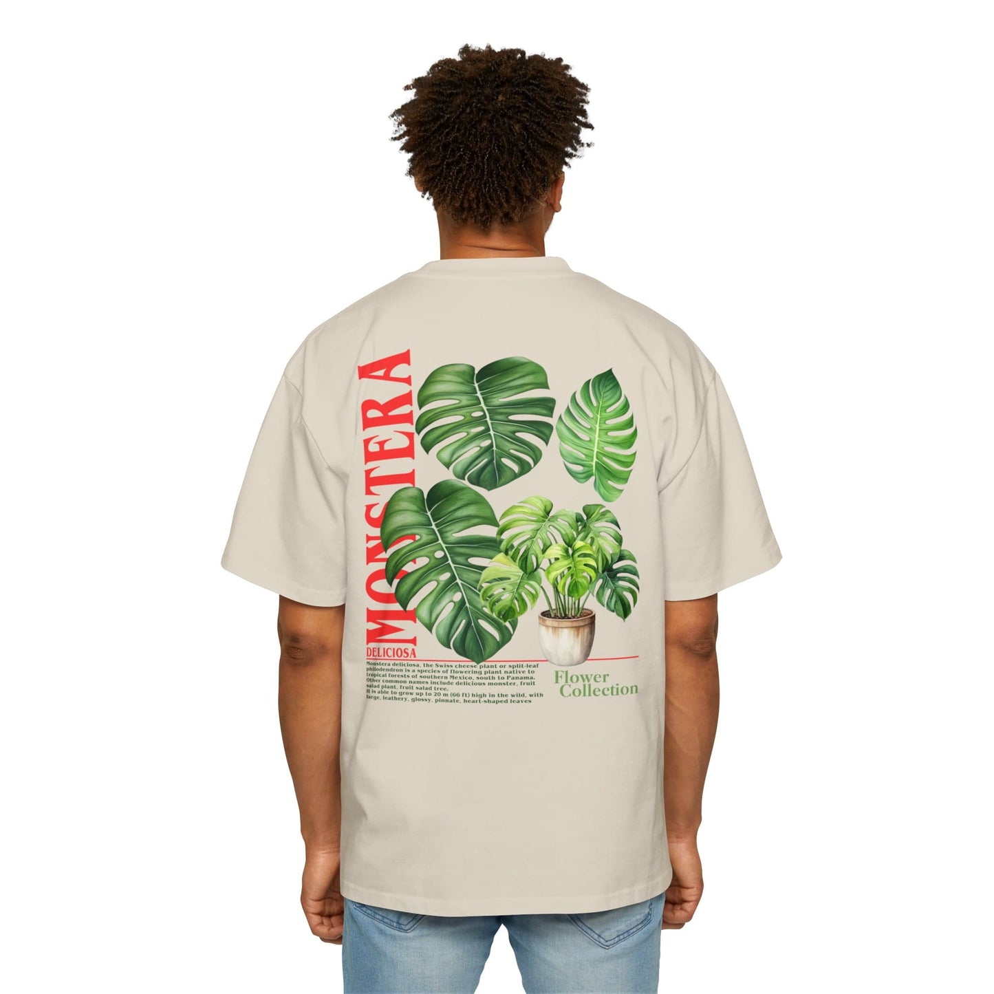 Monstera Oversized Tee Graphic Tees Australia Graphic T-Shirt Australia -  Cool Graphic T-Shirts Online -  Monstera Oversized Tee | Cool Graphic T-Shirts Online