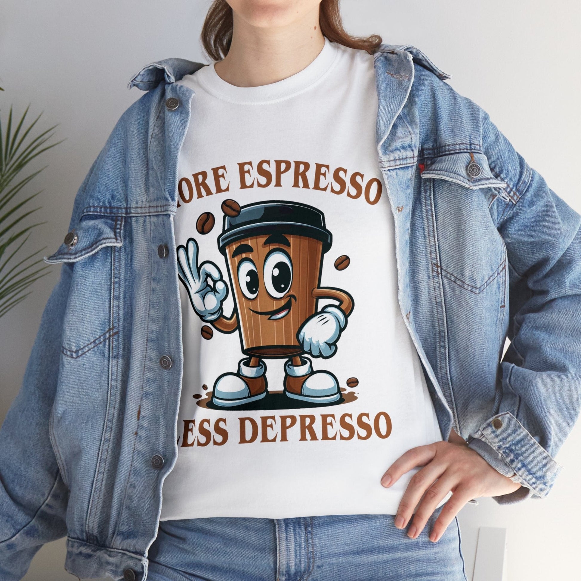 More Espresso Less Depresso Graphic Tee Graphic Tees Australia Graphic T-Shirt Australia -  Cool Graphic T-Shirts Online - 