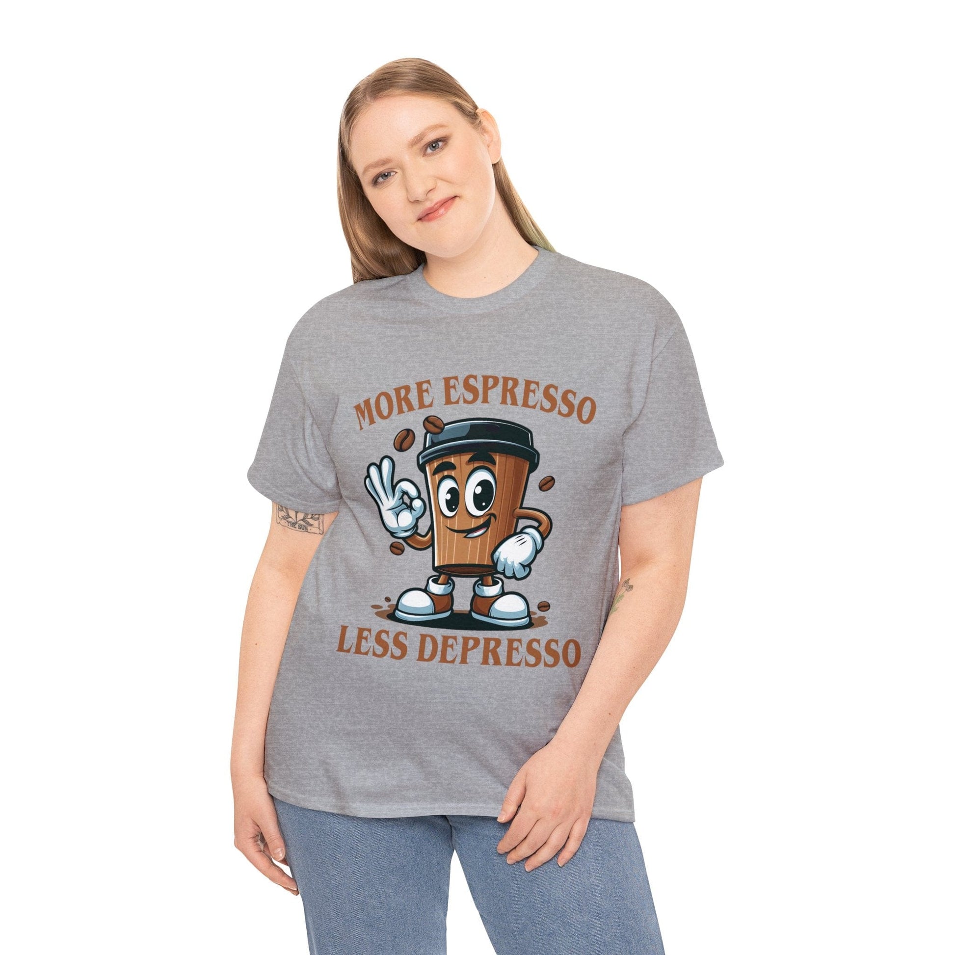 More Espresso Less Depresso Graphic Tee Graphic Tees Australia Graphic T-Shirt Australia -  Cool Graphic T-Shirts Online - 