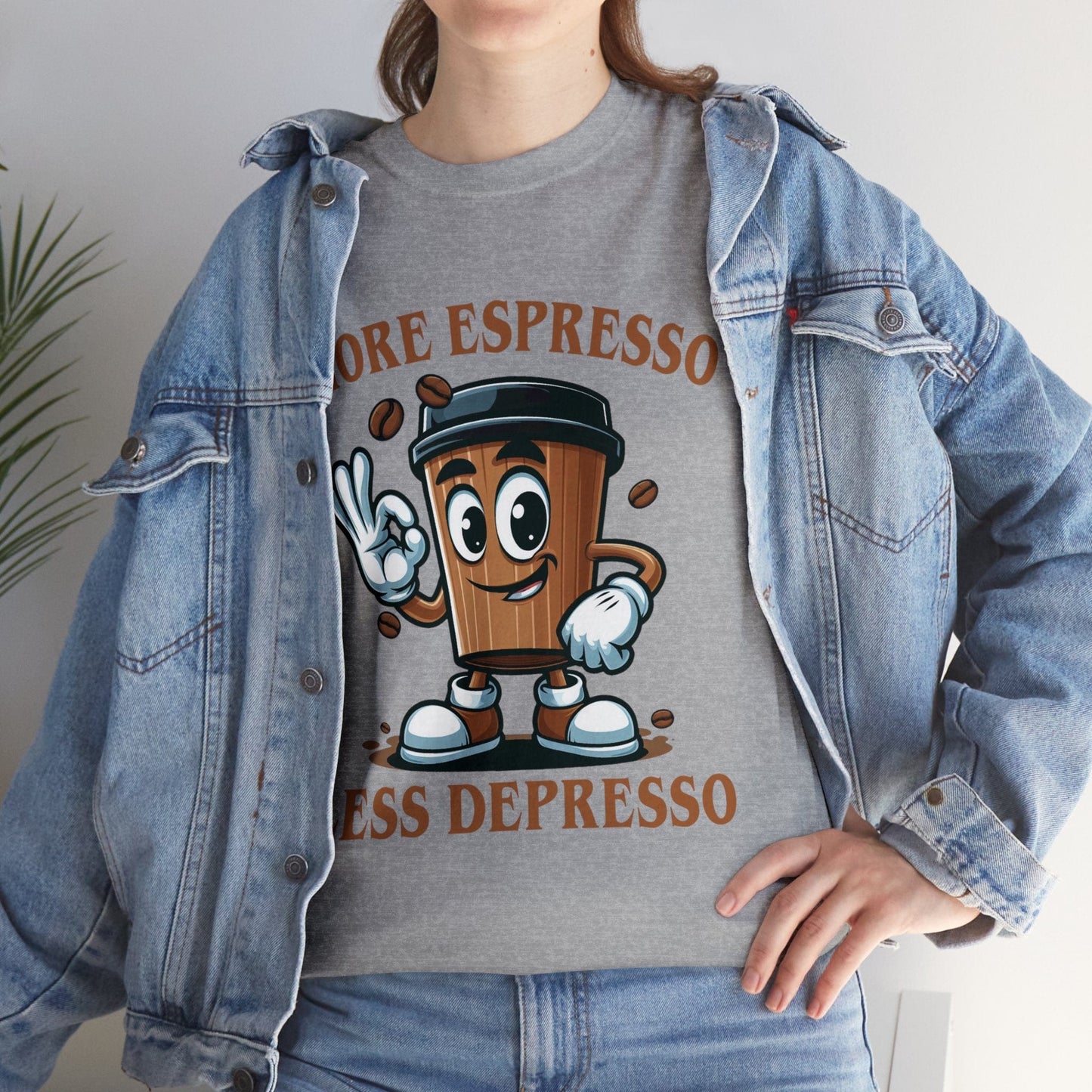 More Espresso Less Depresso Graphic Tee Graphic Tees Australia Graphic T-Shirt Australia -  Cool Graphic T-Shirts Online - 