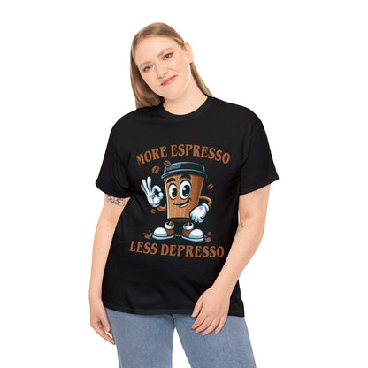 More Espresso Less Depresso Graphic Tee Graphic Tees Australia Graphic T-Shirt Australia -  Cool Graphic T-Shirts Online - 