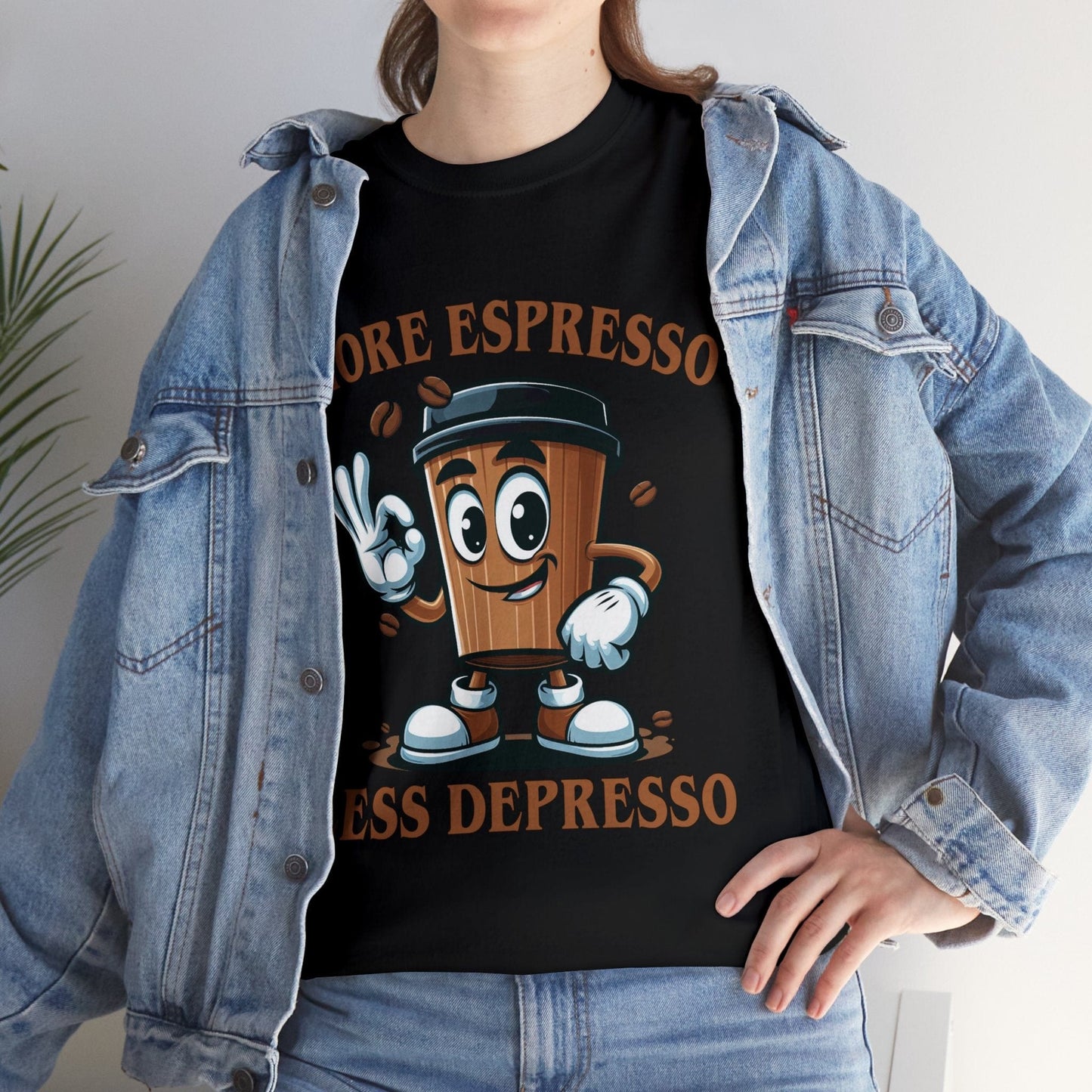 More Espresso Less Depresso Graphic Tee Graphic Tees Australia Graphic T-Shirt Australia -  Cool Graphic T-Shirts Online - 