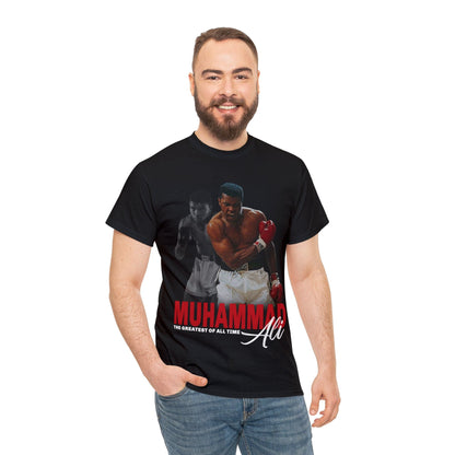 Muhammud Ali GOAT Graphic Tee Graphic Tees Australia Black / S Graphic T-Shirt Australia -  Cool Graphic T-Shirts Online - 