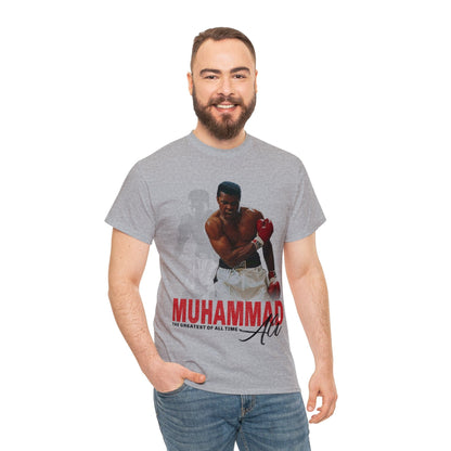 Muhammud Ali GOAT Graphic Tee Graphic Tees Australia Sport Grey / S Graphic T-Shirt Australia -  Cool Graphic T-Shirts Online - 