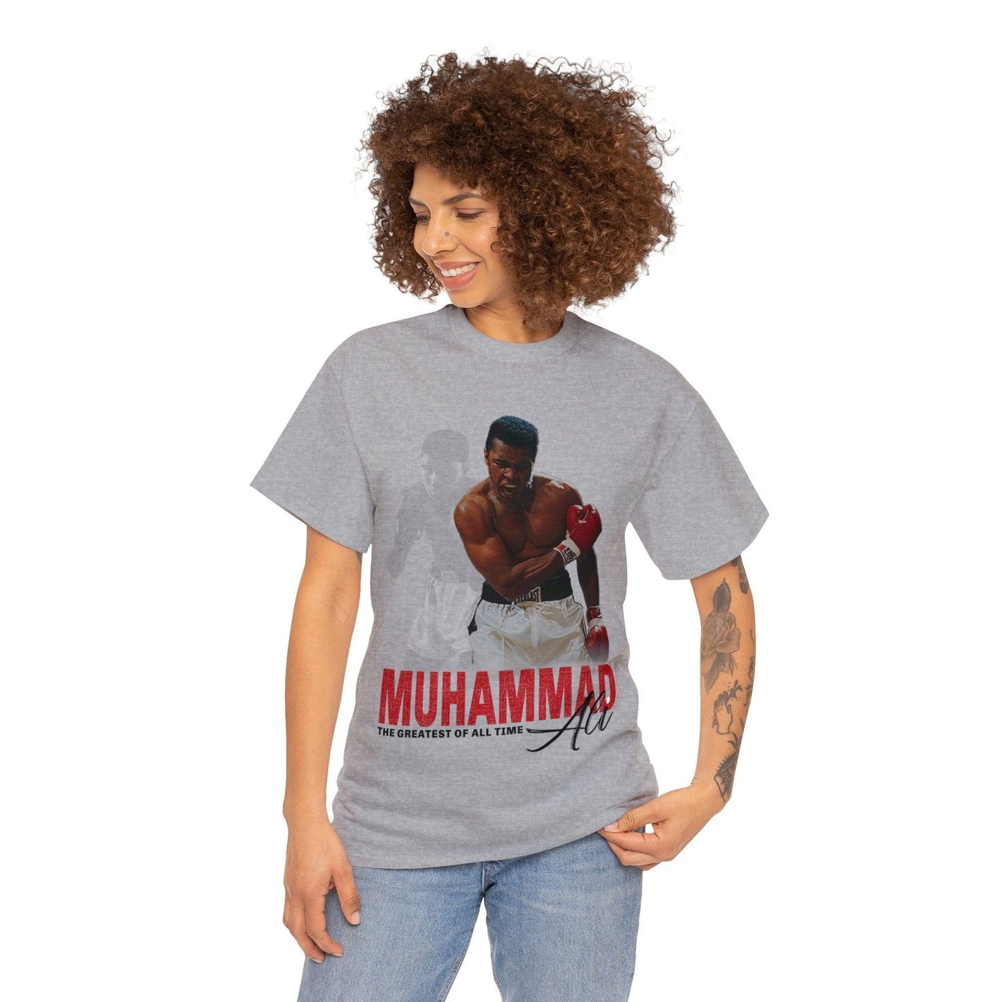 Muhammud Ali GOAT Graphic Tee Graphic Tees Australia Graphic T-Shirt Australia -  Cool Graphic T-Shirts Online - 