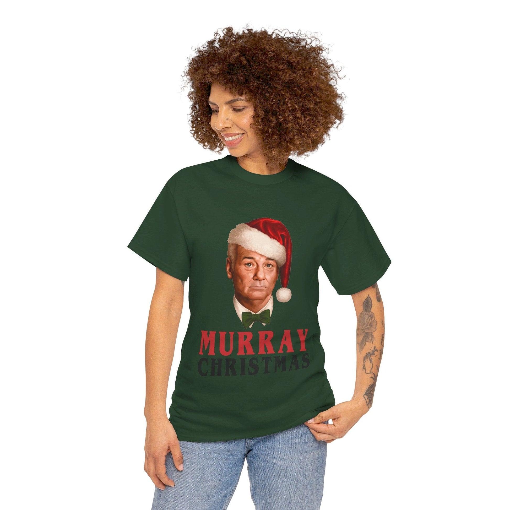 Murray Christmas Graphic Tee Graphic Tees Australia Forest Green / S Graphic T-Shirt Australia -  Cool Graphic T-Shirts Online -  Murray Christmas T-shirt | Funny Christmas T-Shirt