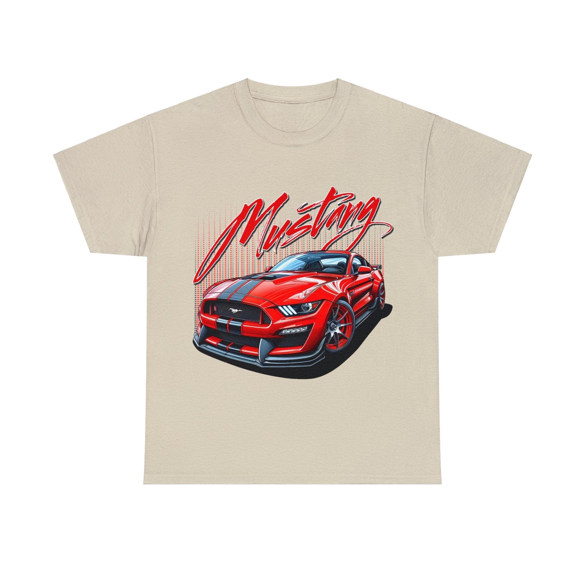 Mustang Graphic Tee Graphic Tees Australia Sand / S Graphic T-Shirt Australia -  Cool Graphic T-Shirts Online -  Mustang T-Shirt | JDM Graphic Tee Australia