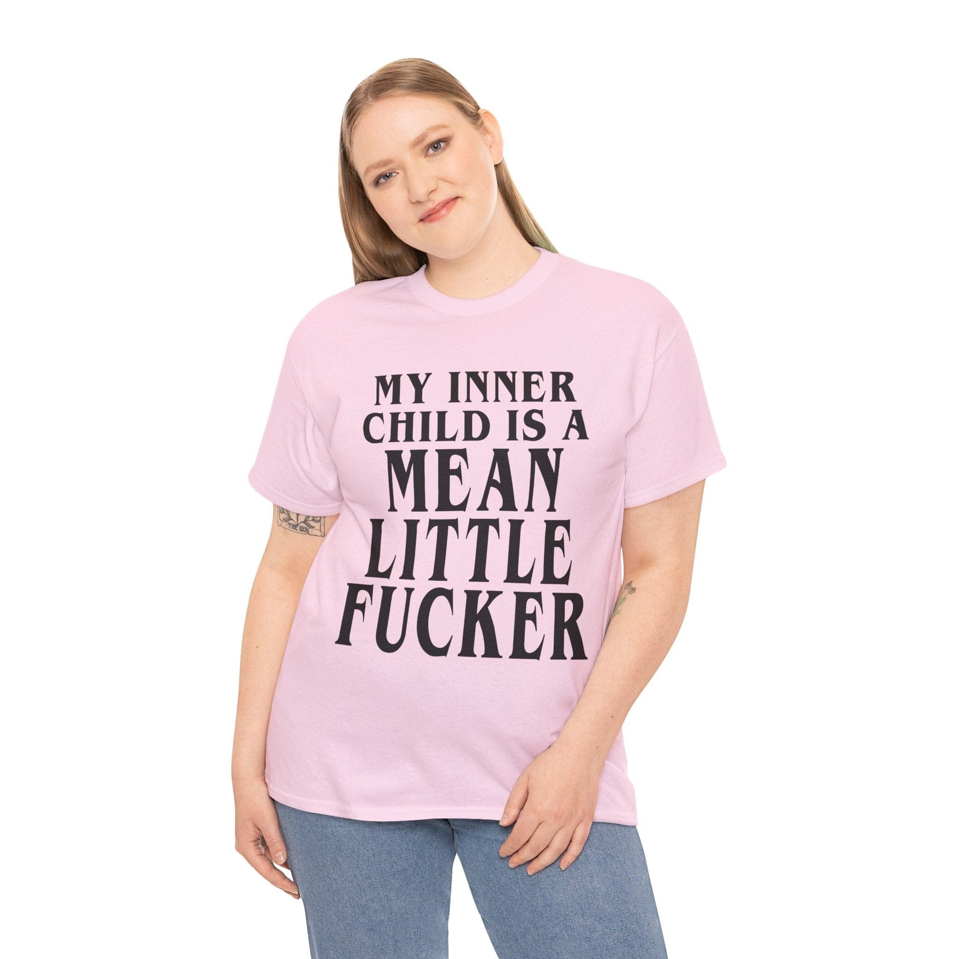 My Inner Child Is A Mean Little Fucker Graphic Tee Graphic Tees Australia Graphic T-Shirt Australia -  Cool Graphic T-Shirts Online -  My Inner Child Is A Mean Little Fucker T-Shirt