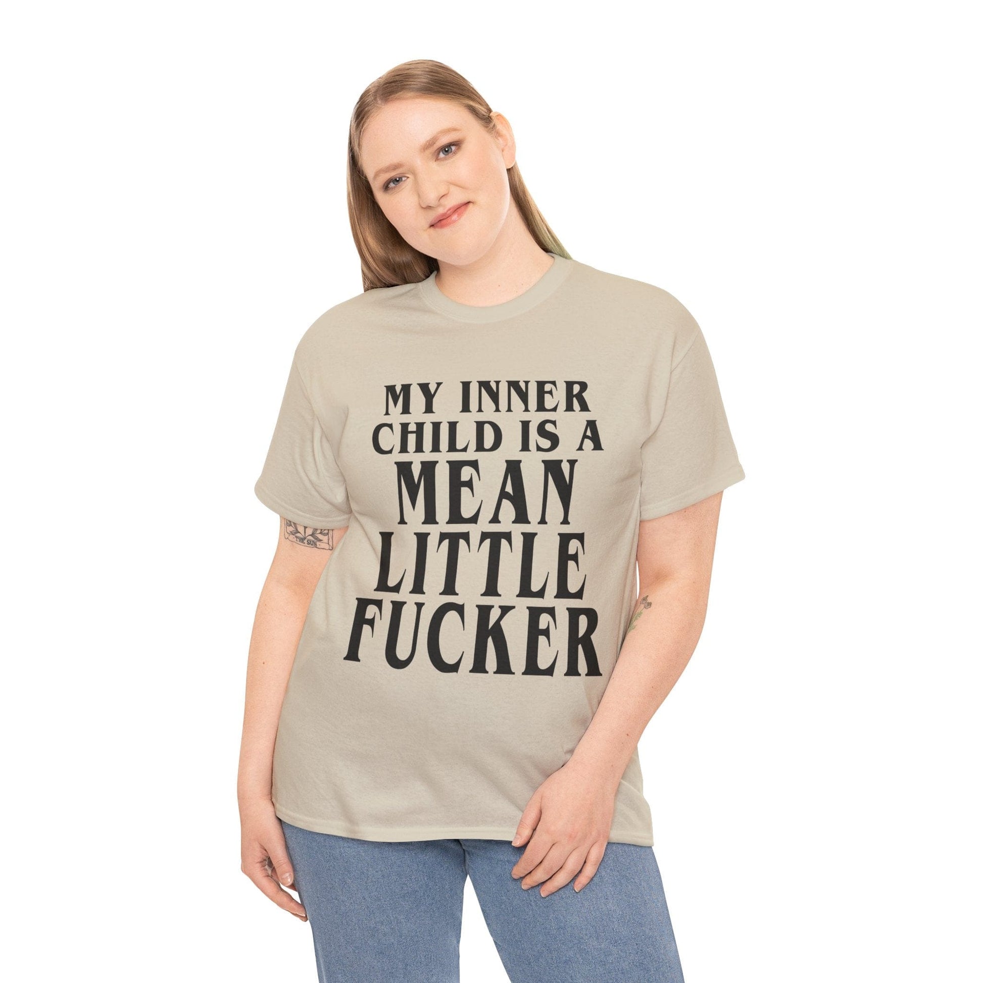 My Inner Child Is A Mean Little Fucker Graphic Tee Graphic Tees Australia Graphic T-Shirt Australia -  Cool Graphic T-Shirts Online -  My Inner Child Is A Mean Little Fucker T-Shirt