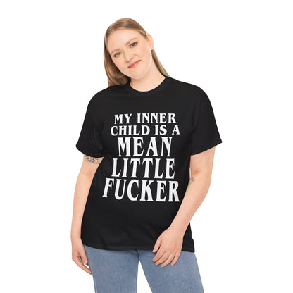 My Inner Child Is A Mean Little Fucker Graphic Tee Graphic Tees Australia Graphic T-Shirt Australia -  Cool Graphic T-Shirts Online -  My Inner Child Is A Mean Little Fucker T-Shirt