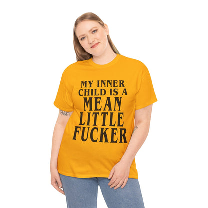 My Inner Child Is A Mean Little Fucker Graphic Tee Graphic Tees Australia Graphic T-Shirt Australia -  Cool Graphic T-Shirts Online -  My Inner Child Is A Mean Little Fucker T-Shirt