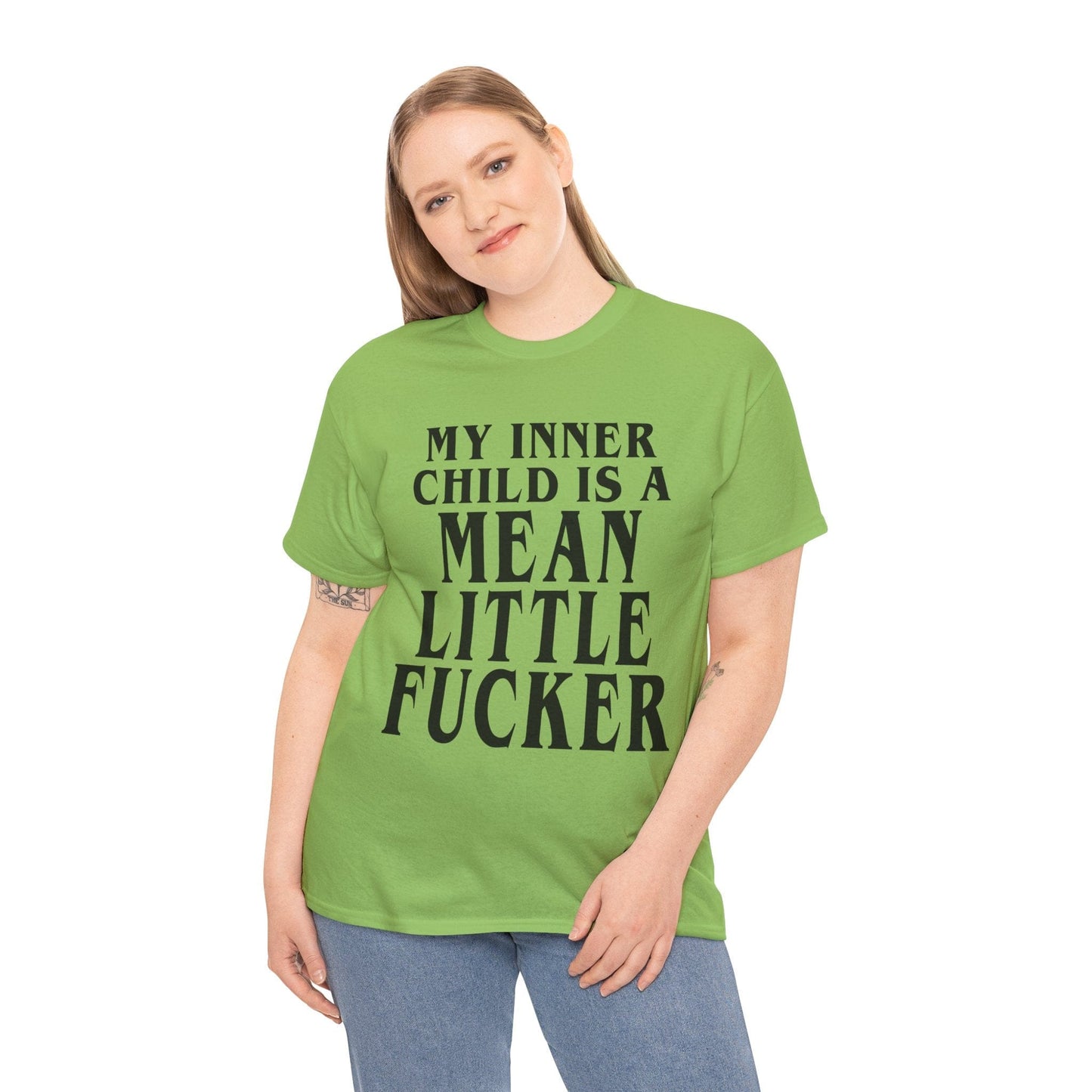 My Inner Child Is A Mean Little Fucker Graphic Tee Graphic Tees Australia Graphic T-Shirt Australia -  Cool Graphic T-Shirts Online -  My Inner Child Is A Mean Little Fucker T-Shirt