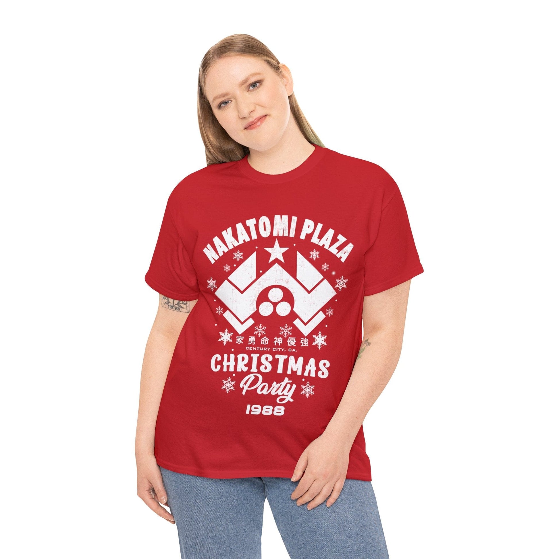 Nakatomi Plaza Christmas Party Graphic Tee Graphic Tees Australia Graphic T-Shirt Australia -  Cool Graphic T-Shirts Online -  Nakatomi Plaza Christmas Party T-Shirt | Funny  T-Shirts