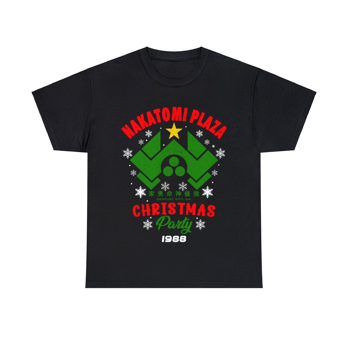 Nakatomi Plaza Christmas Party Graphic Tee Graphic Tees Australia Graphic T-Shirt Australia -  Cool Graphic T-Shirts Online -  Nakatomi Plaza Christmas Party T-Shirt | Funny  T-Shirts