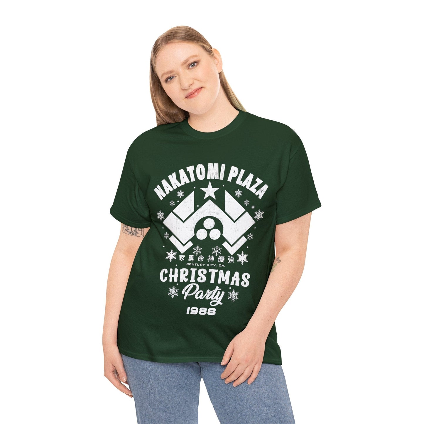 Nakatomi Plaza Christmas Party Graphic Tee Graphic Tees Australia Graphic T-Shirt Australia -  Cool Graphic T-Shirts Online -  Nakatomi Plaza Christmas Party T-Shirt | Funny  T-Shirts