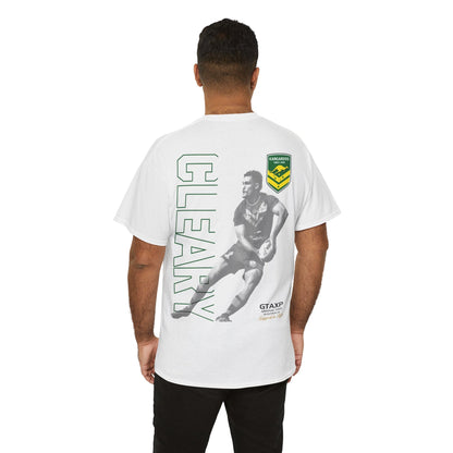 Nathan Cleary Kangaroos Graphic Tee Graphic Tees Australia White / S Graphic T-Shirt Australia -  Cool Graphic T-Shirts Online -  Nathan Cleary Kangaroos T-Shirt | Kangaroos Supporters Gear