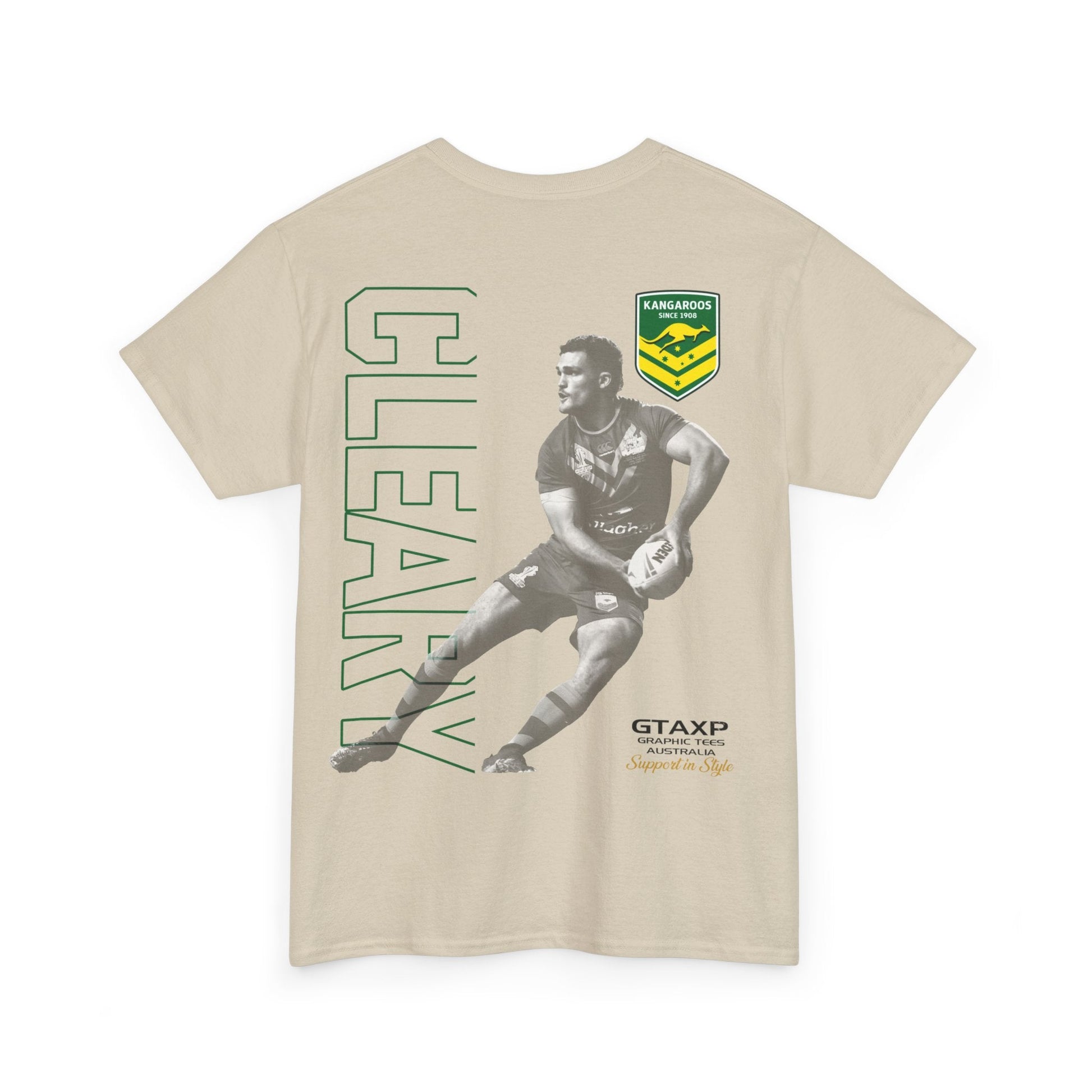 Nathan Cleary Kangaroos Graphic Tee Graphic Tees Australia Graphic T-Shirt Australia -  Cool Graphic T-Shirts Online -  Nathan Cleary Kangaroos T-Shirt | Kangaroos Supporters Gear