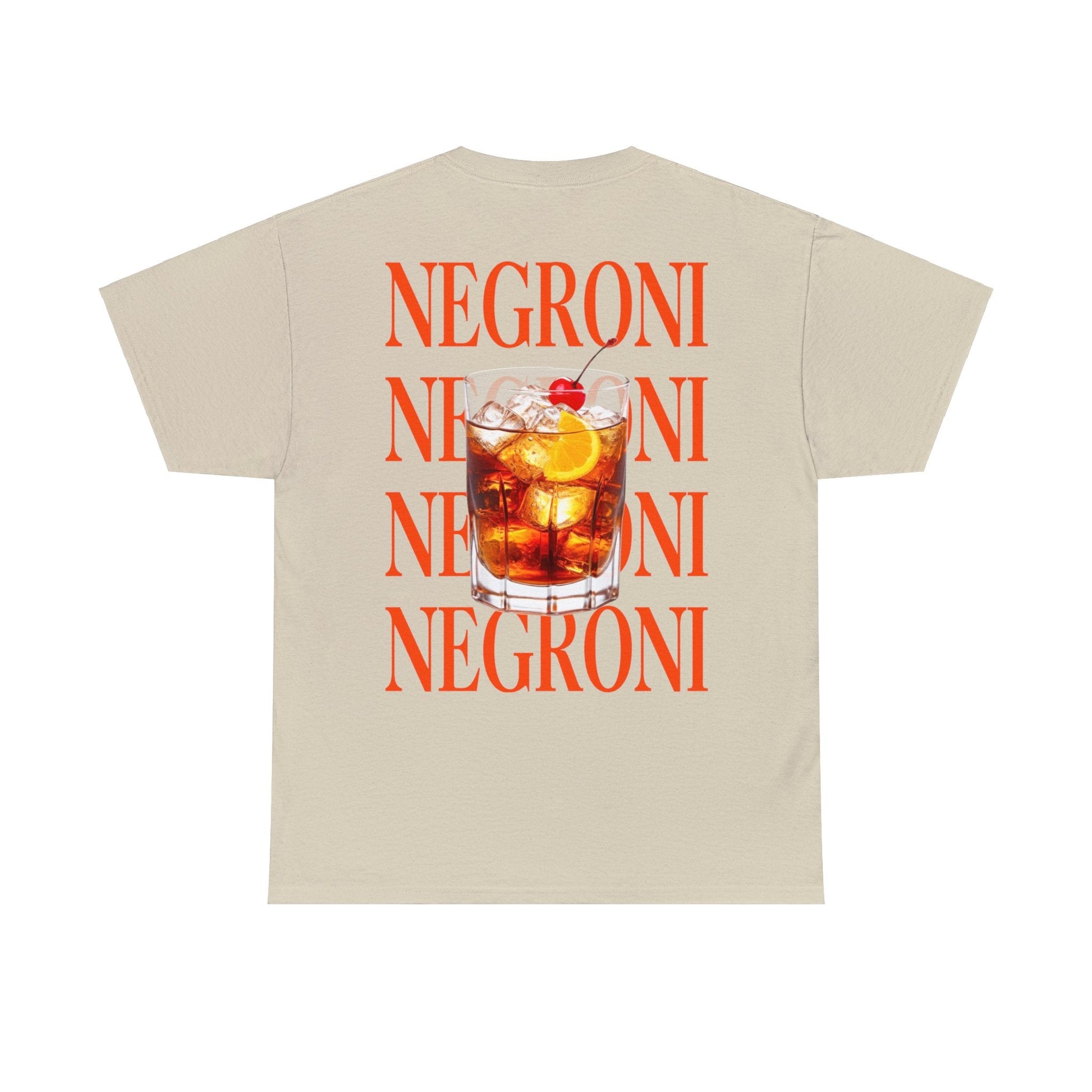 Negroni Graphic Tee Graphic Tees Australia Sand / S Graphic T-Shirt Australia -  Cool Graphic T-Shirts Online -  Negroni T-Shirt | Funny Graphic T-Shirt Australia