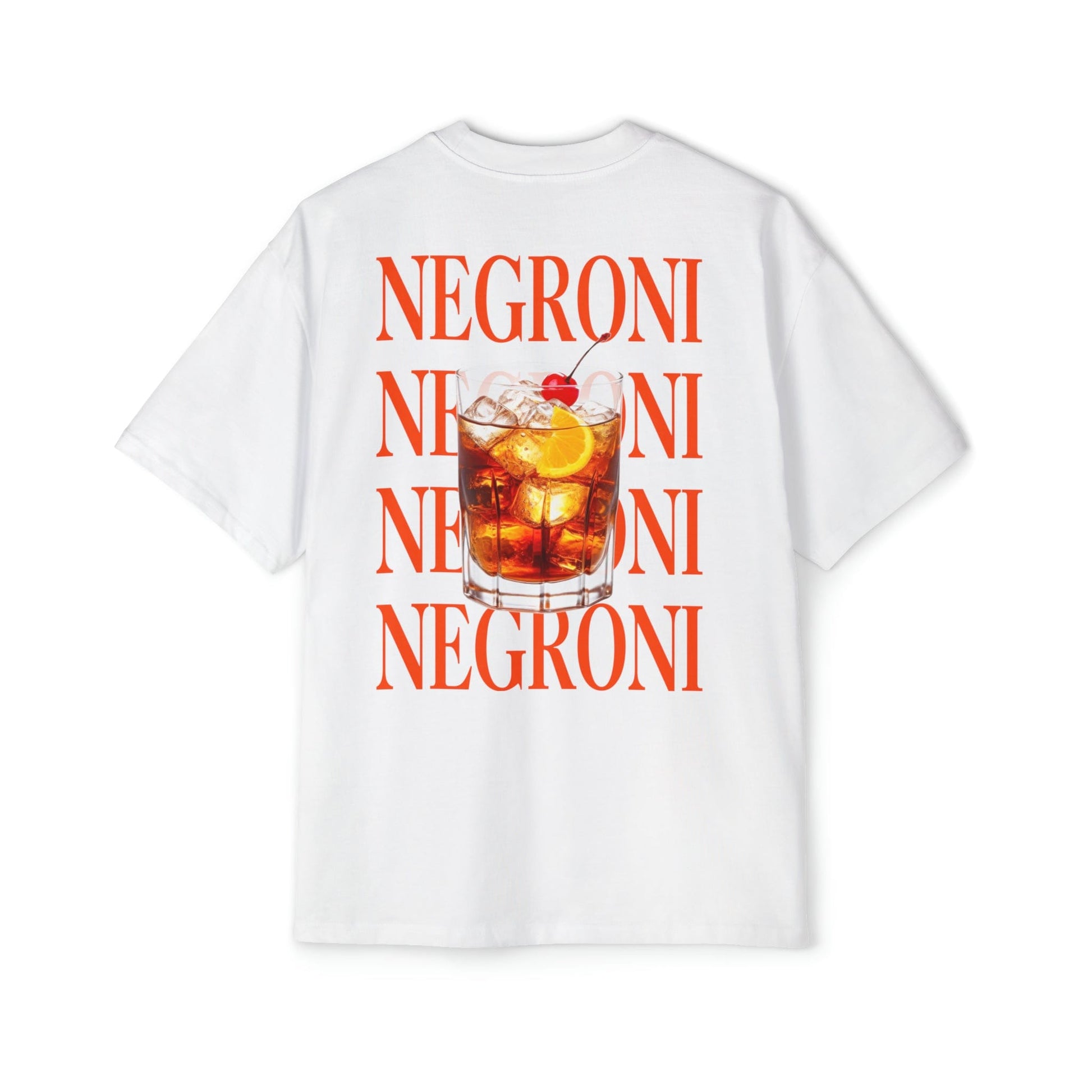 Negroni Oversized Tee Graphic Tees Australia White / S Graphic T-Shirt Australia -  Cool Graphic T-Shirts Online -  Negroni Oversized Tee Australia | Oversized Graphic T-Shirts