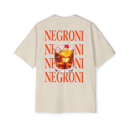 Negroni Oversized Tee Graphic Tees Australia Ecru / S Graphic T-Shirt Australia -  Cool Graphic T-Shirts Online -  Negroni Oversized Tee Australia | Oversized Graphic T-Shirts