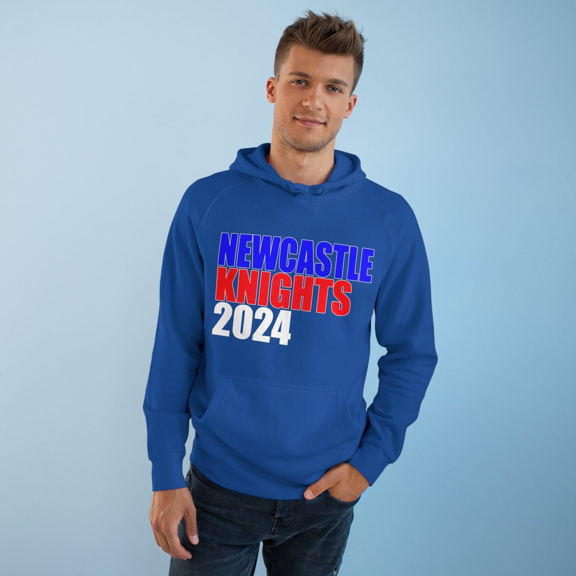 Newcastle Knights 2024 Hoodie Graphic Tees Australia Bright Royal / XS Graphic T-Shirt Australia -  Cool Graphic T-Shirts Online -  Newcastle Knights 2024 Hoodie | NRL hoodies Australia