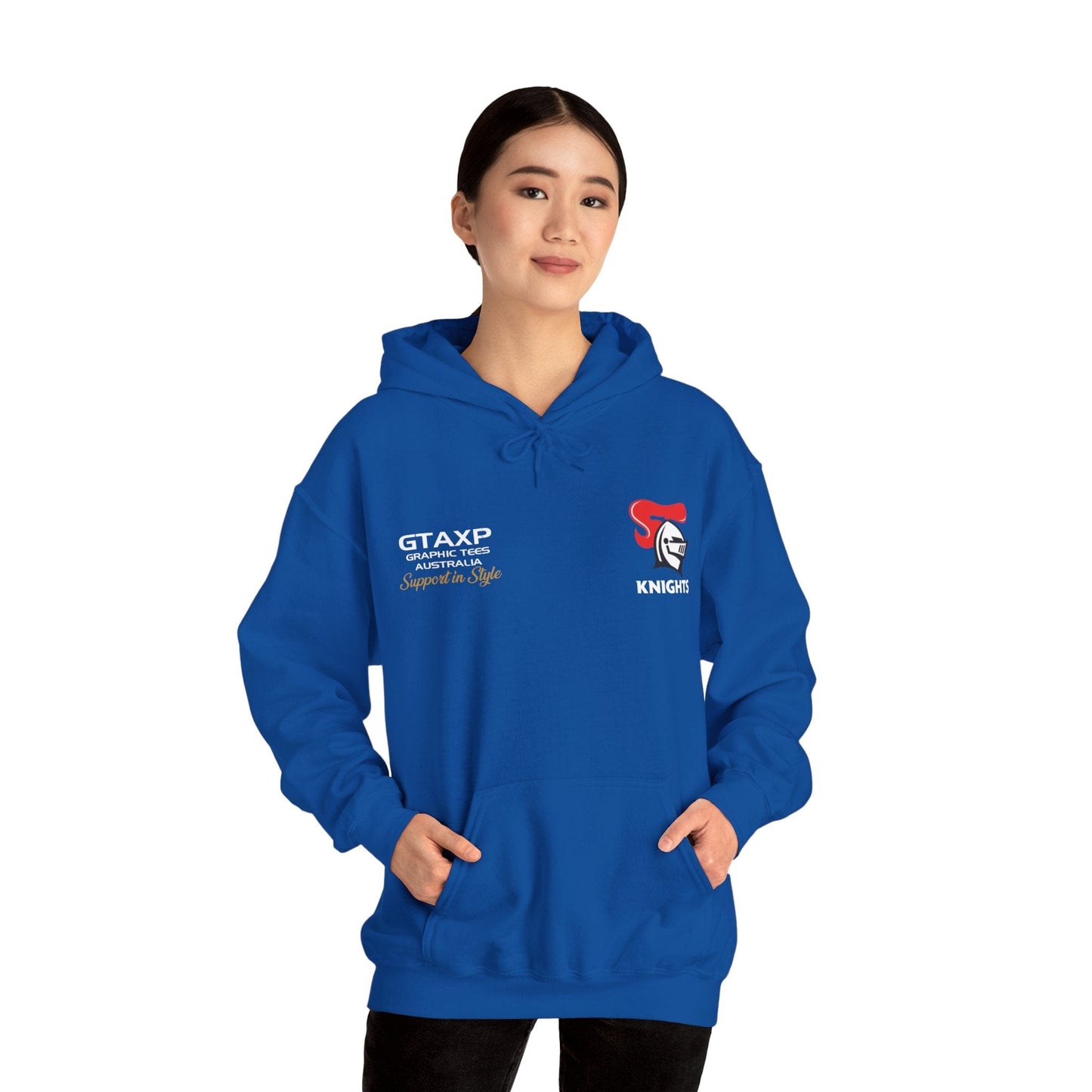 Newcastle Knights Duo Hoodie Printify Graphic T-Shirt Australia -  Cool Graphic T-Shirts Online - 