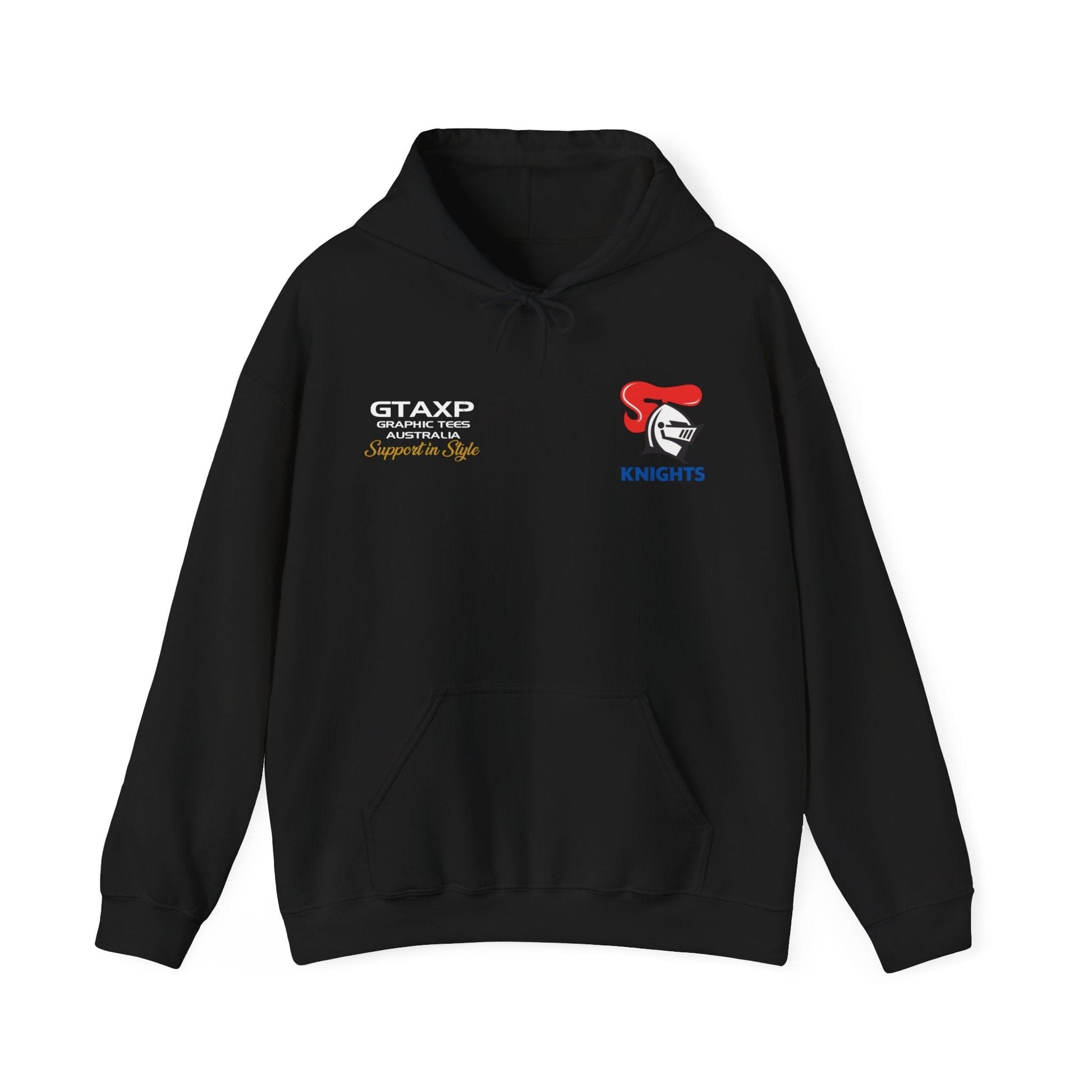 Newcastle Knights Knytro Hoodie Printify Graphic T-Shirt Australia -  Cool Graphic T-Shirts Online - 