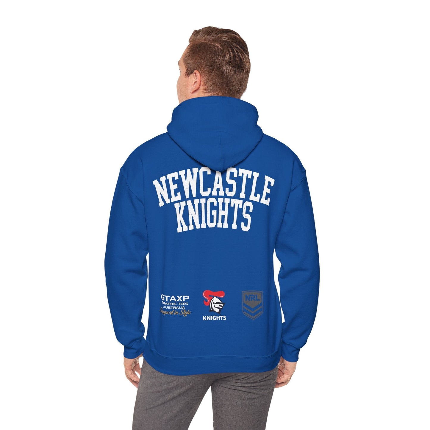 Newcastle Knights NRL Hoodie Printify Royal / S Graphic T-Shirt Australia -  Cool Graphic T-Shirts Online - 