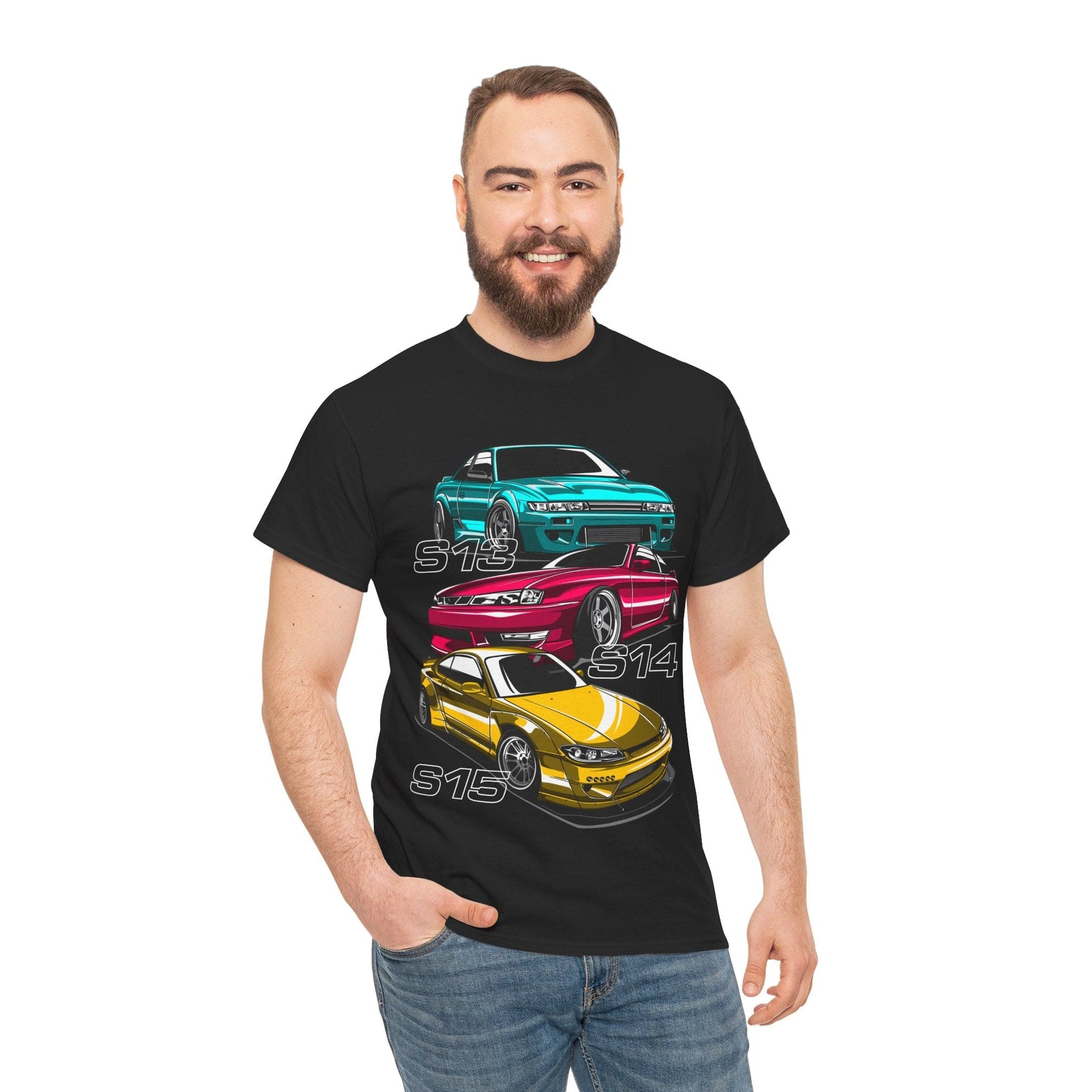 Nissan Silvia Graphic Tee Graphic Tees Australia Black / S Graphic T-Shirt Australia -  Cool Graphic T-Shirts Online -  Nissan Silvia T-Shirt | Performance Motorsport Racewear Australia