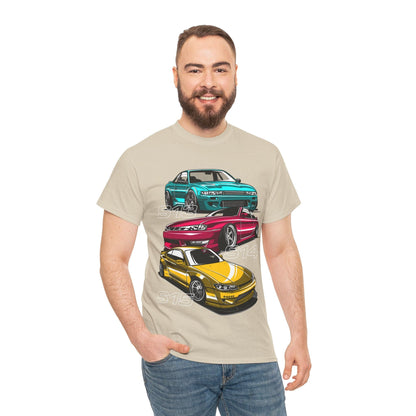 Nissan Silvia Graphic Tee Graphic Tees Australia Sand / S Graphic T-Shirt Australia -  Cool Graphic T-Shirts Online -  Nissan Silvia T-Shirt | Performance Motorsport Racewear Australia