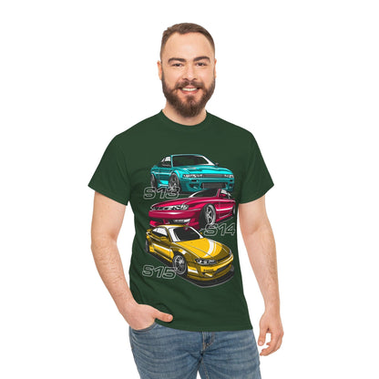 Nissan Silvia Graphic Tee Graphic Tees Australia Forest Green / S Graphic T-Shirt Australia -  Cool Graphic T-Shirts Online -  Nissan Silvia T-Shirt | Performance Motorsport Racewear Australia