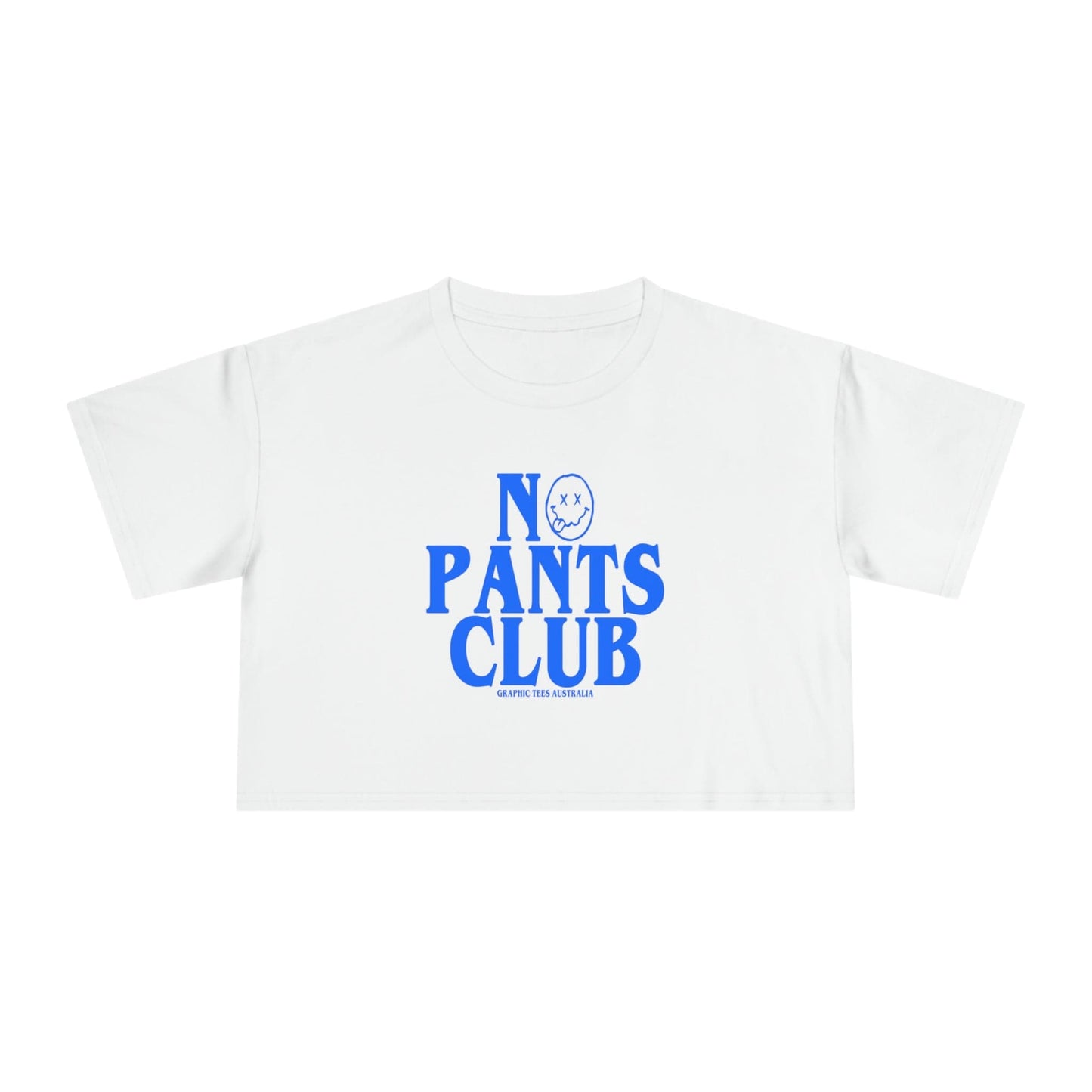 No Pants Club Crop Tee Graphic Tees Australia Graphic T-Shirt Australia -  Cool Graphic T-Shirts Online -  No Pants Club Crop Tee | Womens Crop T-Shirts Australia