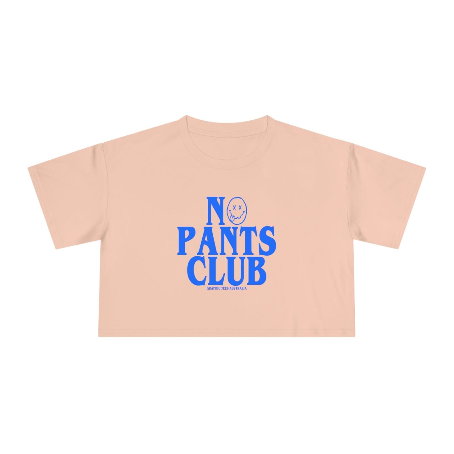 No Pants Club Crop Tee Graphic Tees Australia Graphic T-Shirt Australia -  Cool Graphic T-Shirts Online -  No Pants Club Crop Tee | Womens Crop T-Shirts Australia