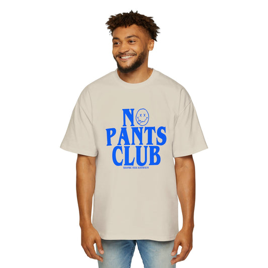 No Pants Club Oversized Tee Graphic Tees Australia Ecru / S Graphic T-Shirt Australia -  Cool Graphic T-Shirts Online - 