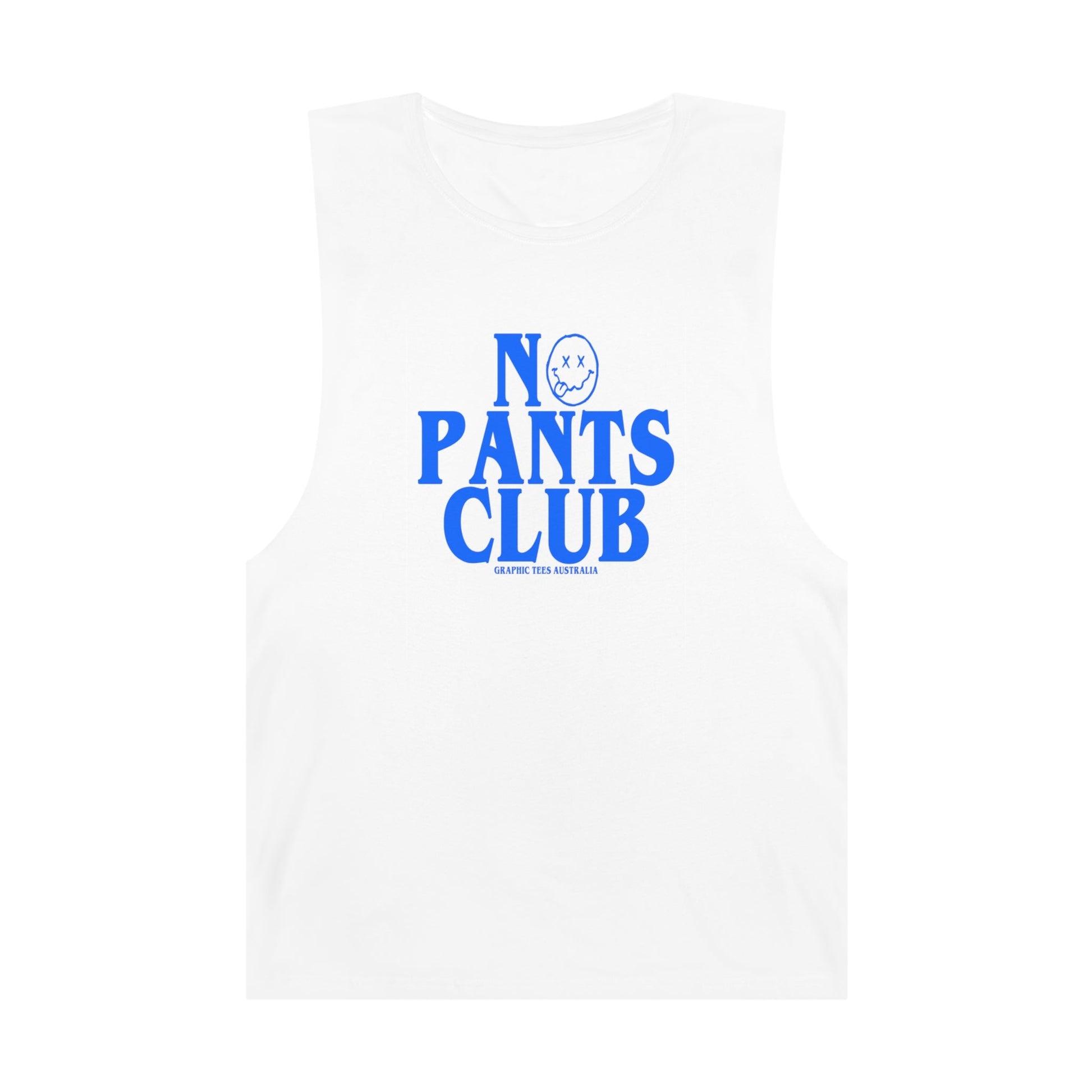 No Pants Club Tank Top Graphic Tees Australia Graphic T-Shirt Australia -  Cool Graphic T-Shirts Online - 