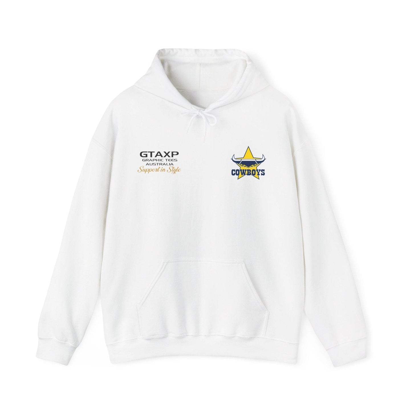 North Queensland Cowboys Bluey Hoodie Printify Graphic T-Shirt Australia -  Cool Graphic T-Shirts Online - 