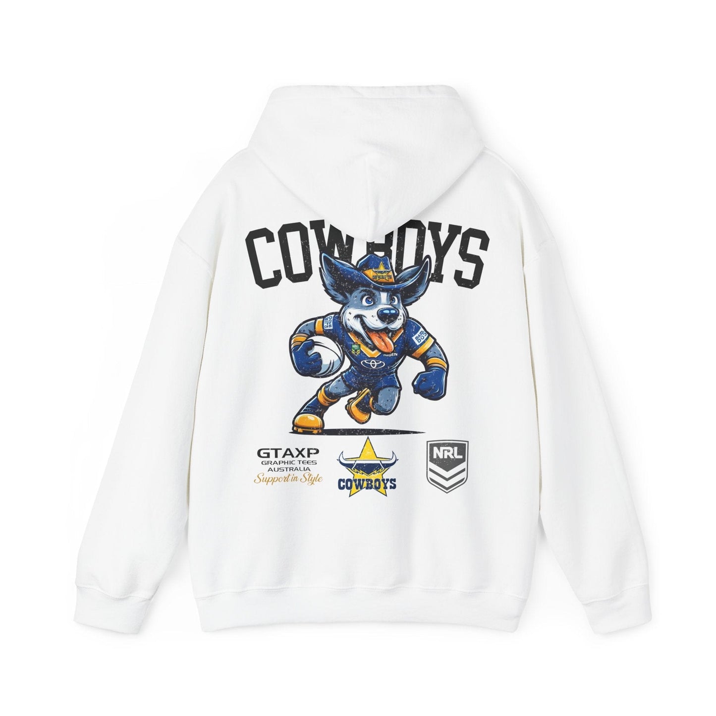 North Queensland Cowboys Bluey Hoodie Printify Graphic T-Shirt Australia -  Cool Graphic T-Shirts Online - 