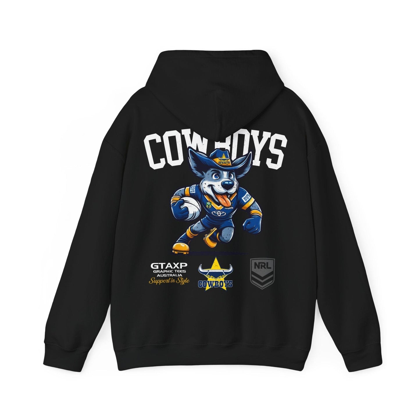 North Queensland Cowboys Bluey Hoodie Printify Graphic T-Shirt Australia -  Cool Graphic T-Shirts Online - 